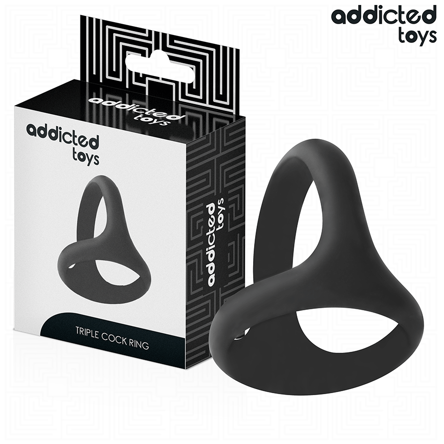 Addicted Toys Thick Triple Penis Ring - 2