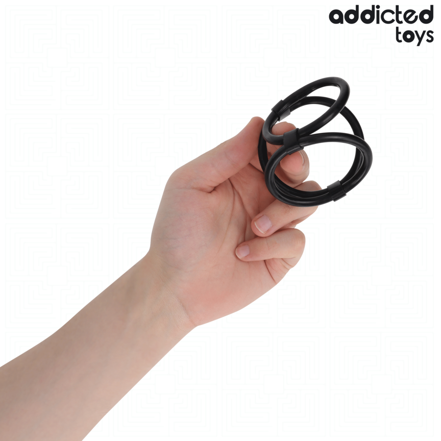 Addicted Toys Triple Penis Ring - 3