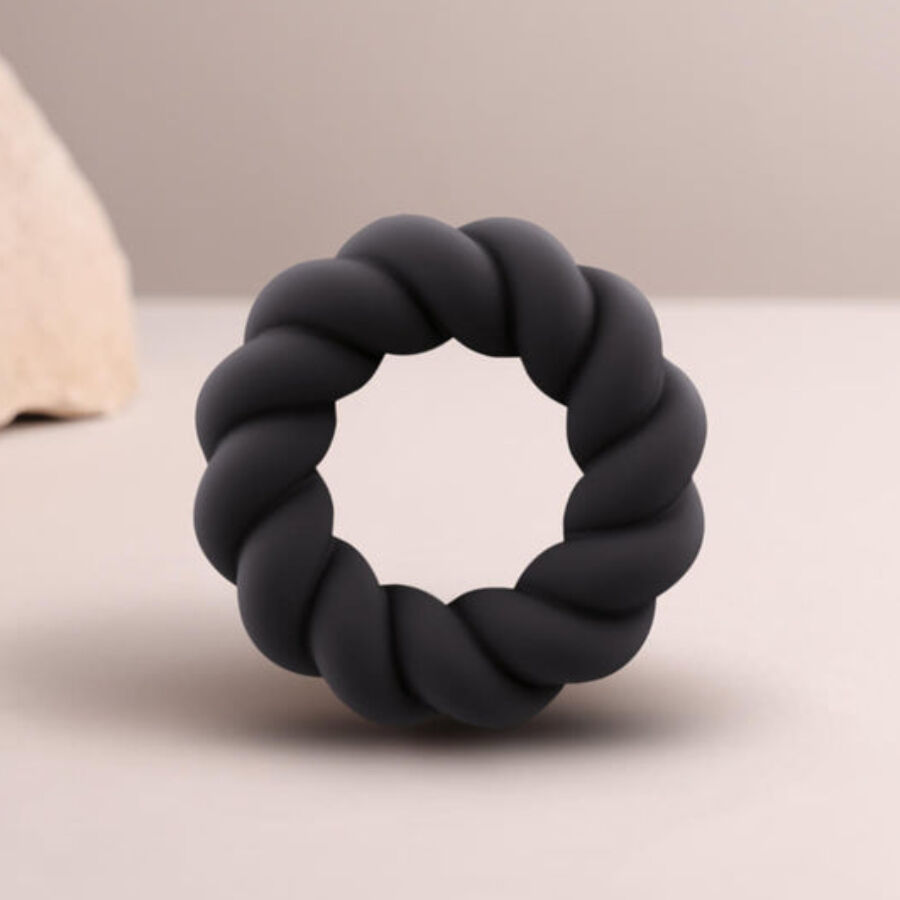 Rocks Off Twist Silicone Masturbator Ring - 2