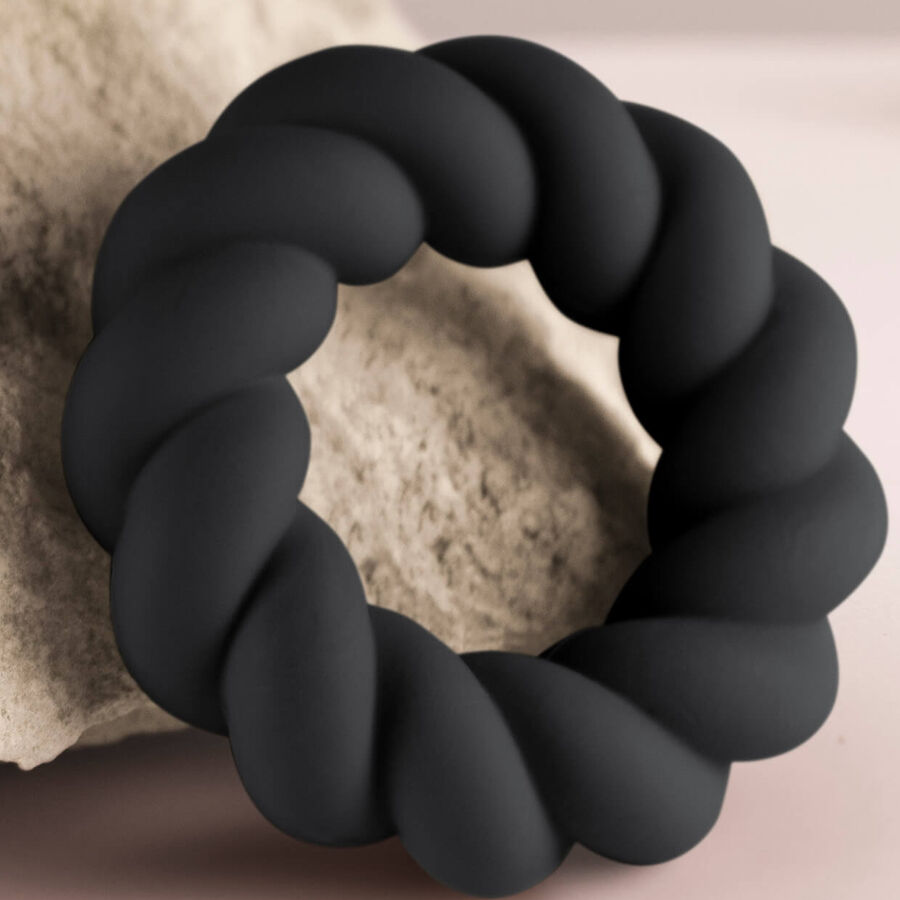 Rocks Off Twist Silicone Masturbator Ring - 5
