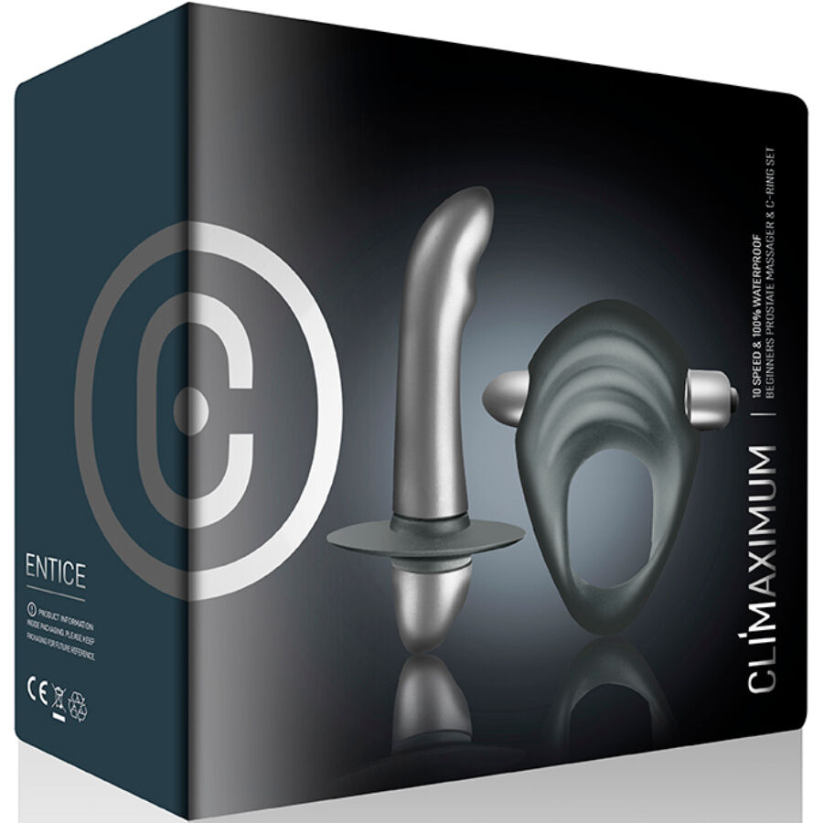 Climaximum Entice Kit Cock Ring Prostate Vibrator Beginners - 5