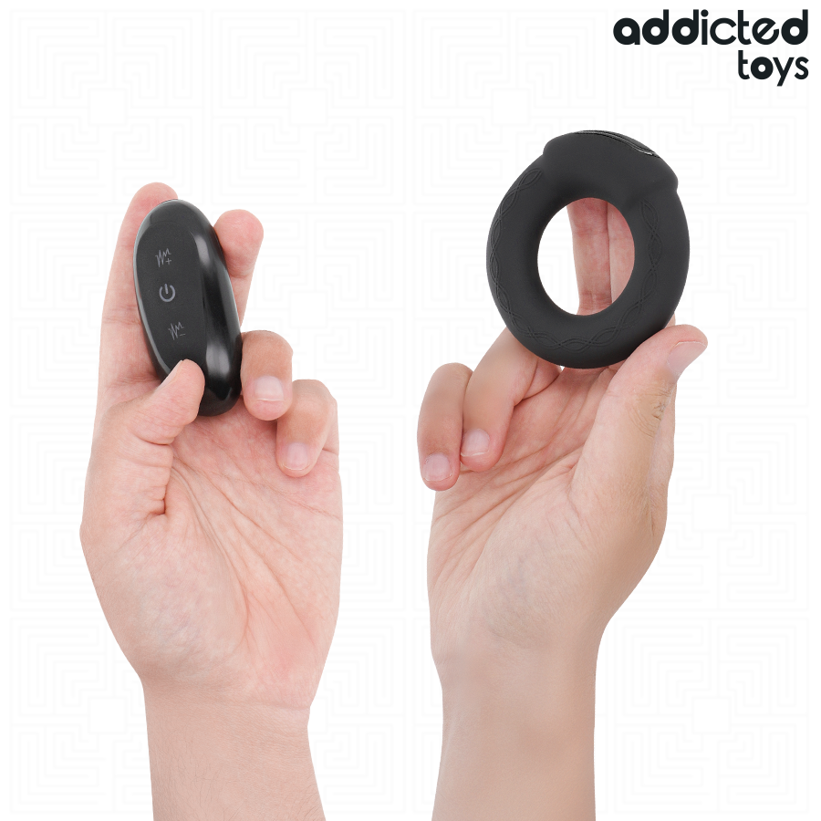 Addicted Toys Heating Effect Vibrating Cock Ring Remote Control - 4