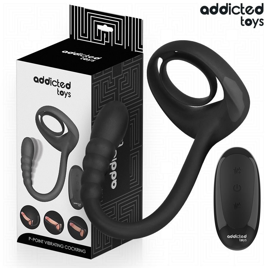 Addicted Toys P Spot Vibrating Cock Ring Remote Control