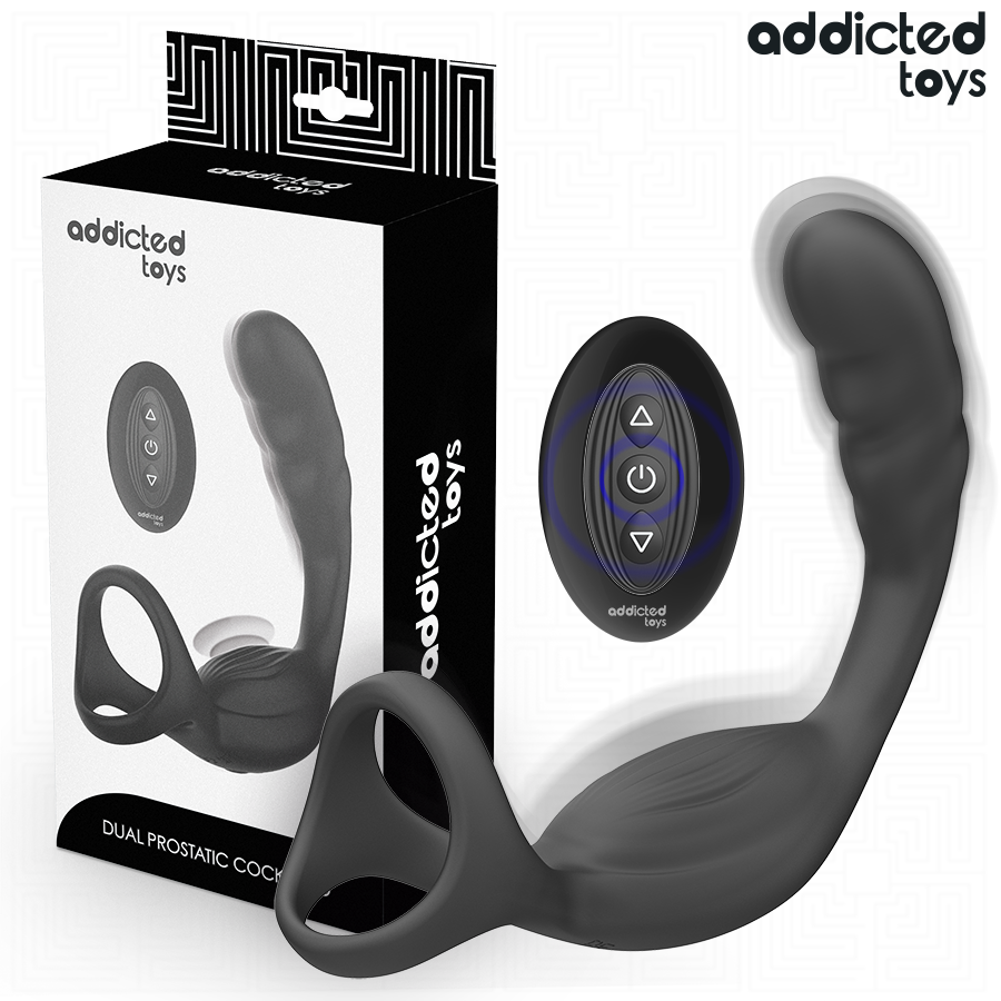 Addicted Toys Dual Prostatic Cock Ring Remote Control