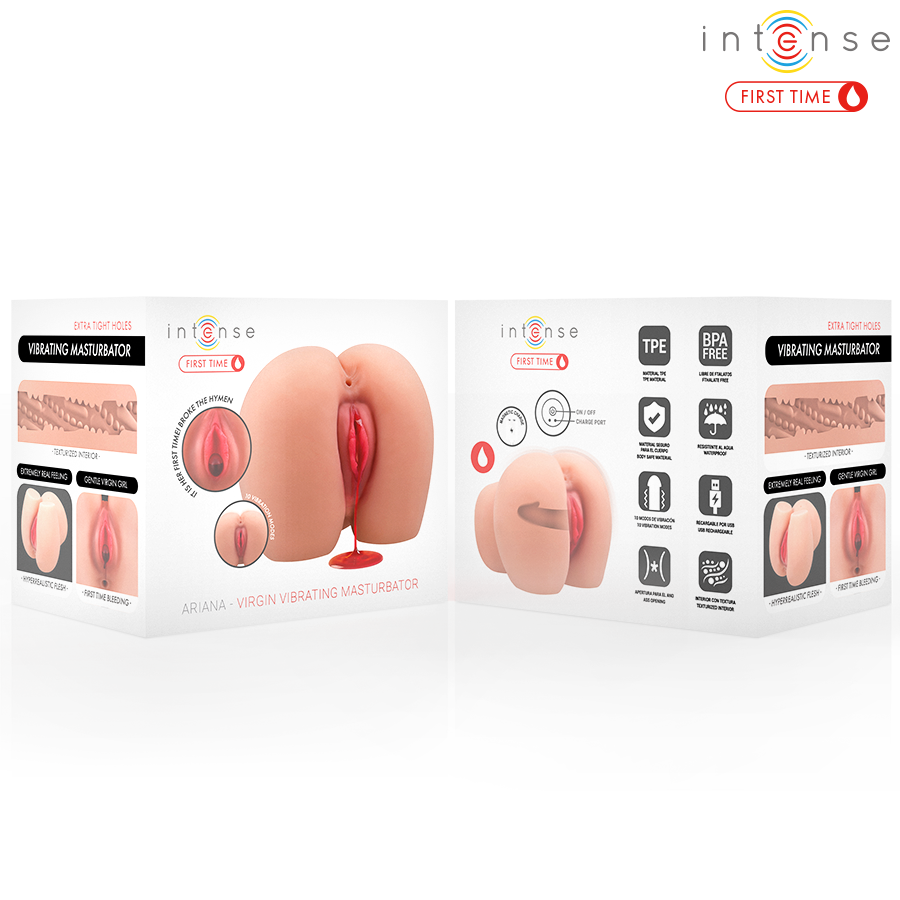 Intense Bodies Masturbators Intense First Time Ariana Virgin Vibrator With Bleeding - 3