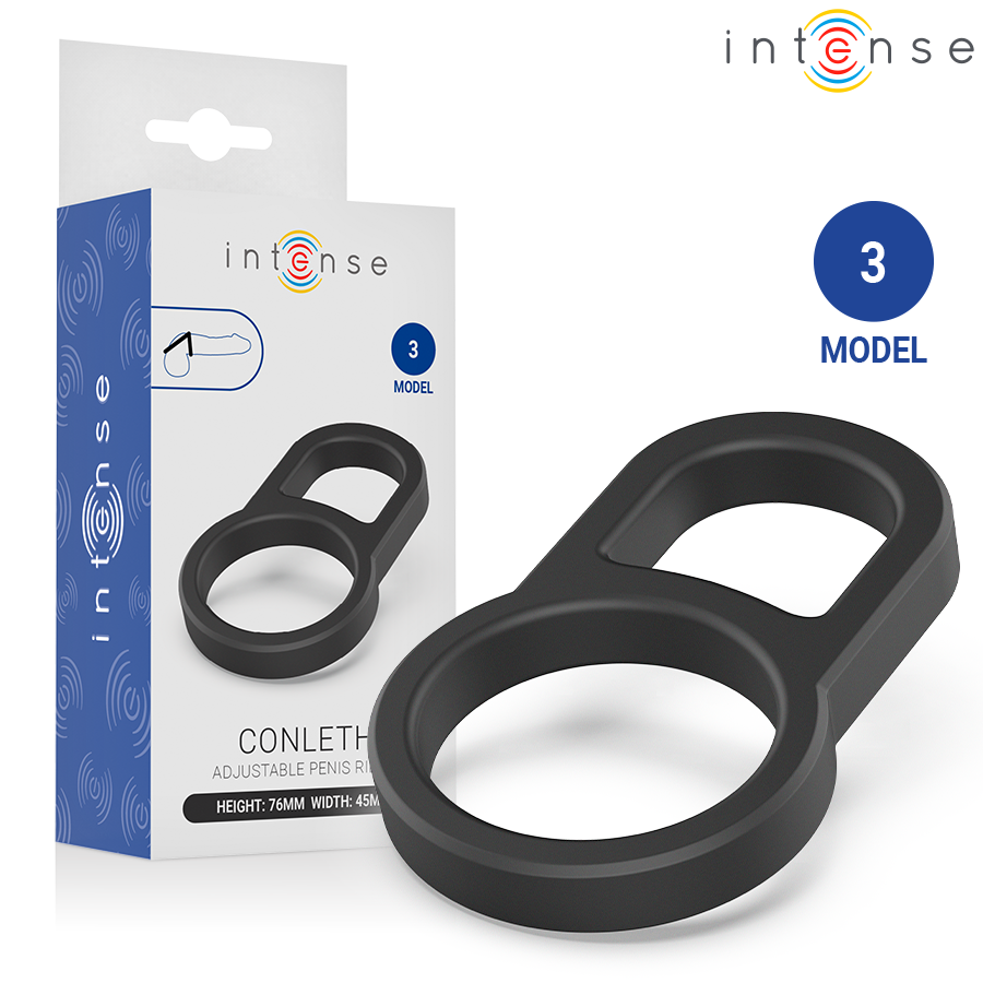 Intense For Him Conleth Adjustable Double Penis Ring