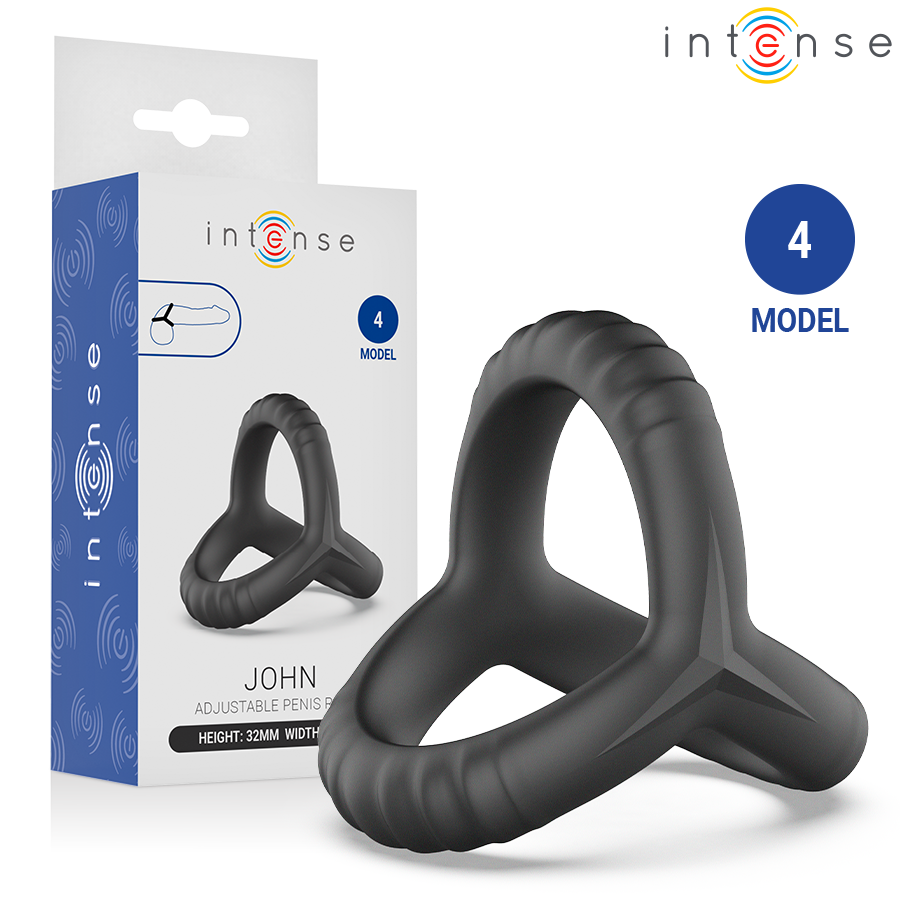 Intense For Him John Adjustable Triple Penis Ring