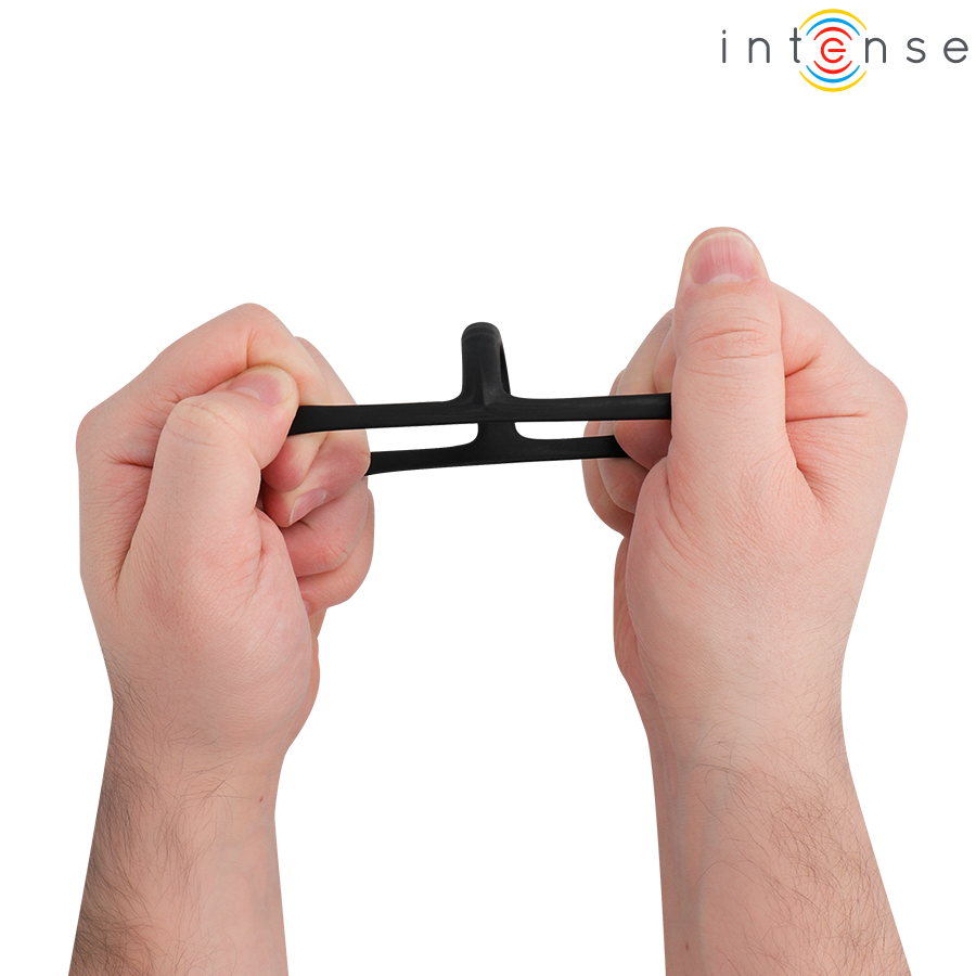 Intense For Him John Adjustable Triple Penis Ring - 4