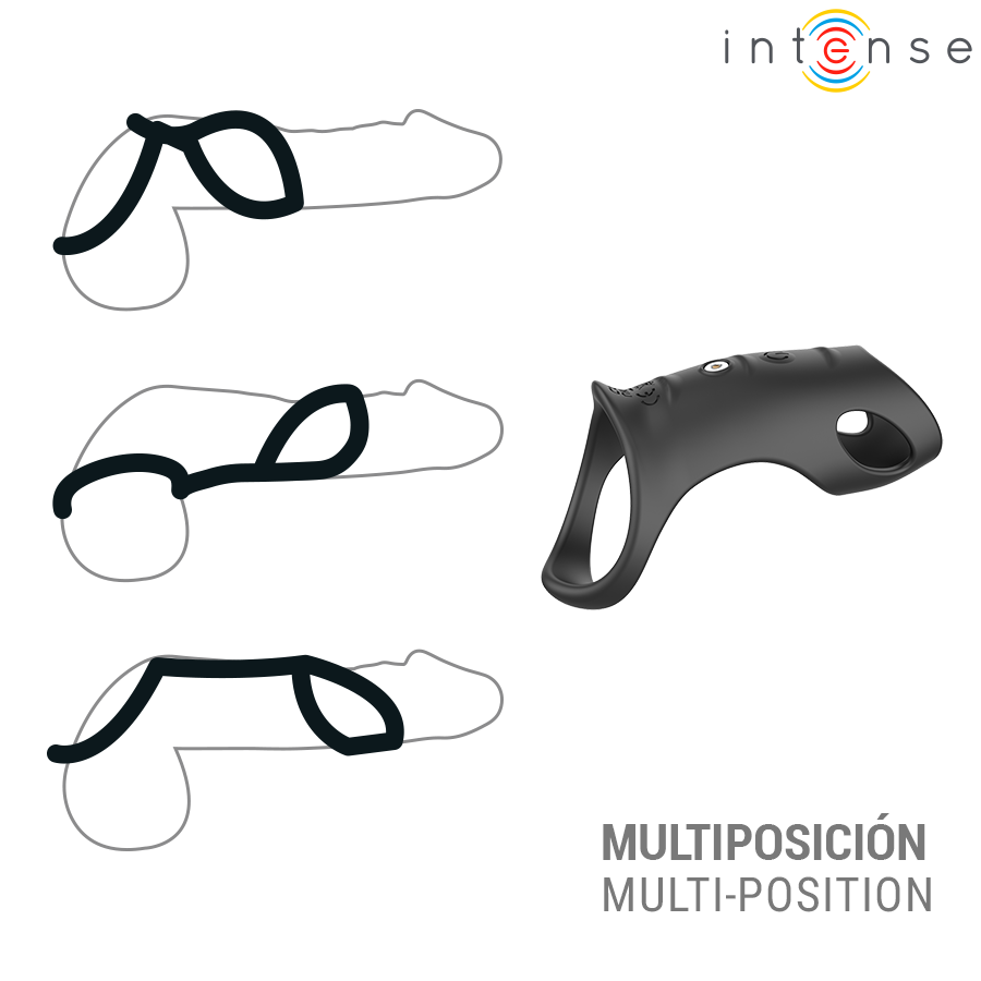 Intense For Him Jerome Adjustable Vibrating Penis Ring - 3