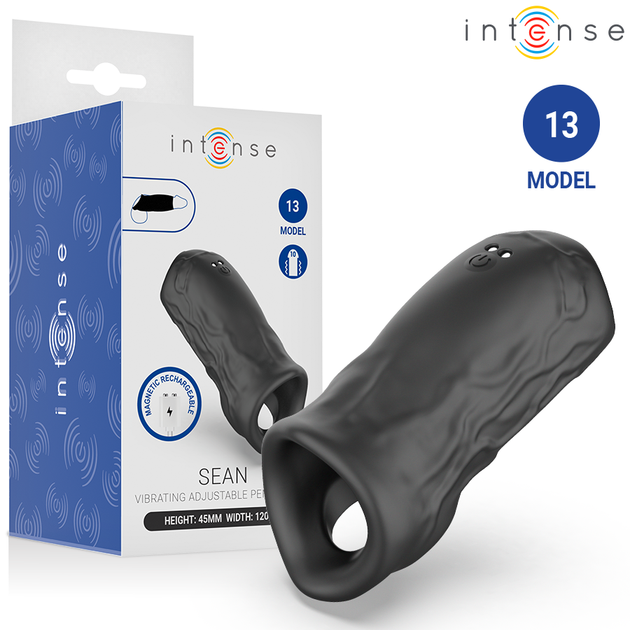 Intense For Him Sean Vibrating Adjustable Penis Ring