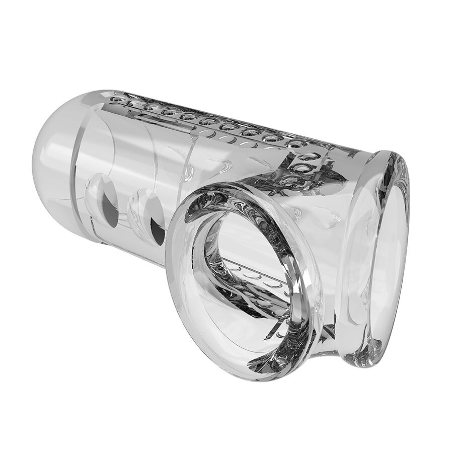 For Him Pretty Love Transparent Textured Penis Sheath - 5