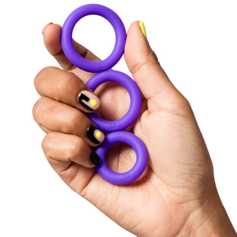 Romp Remix Trio Set Of 3 Silicone Penis Rings - 3