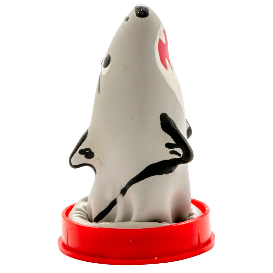 Condomerie Handpainted Novelty Shark Model 1 - 2