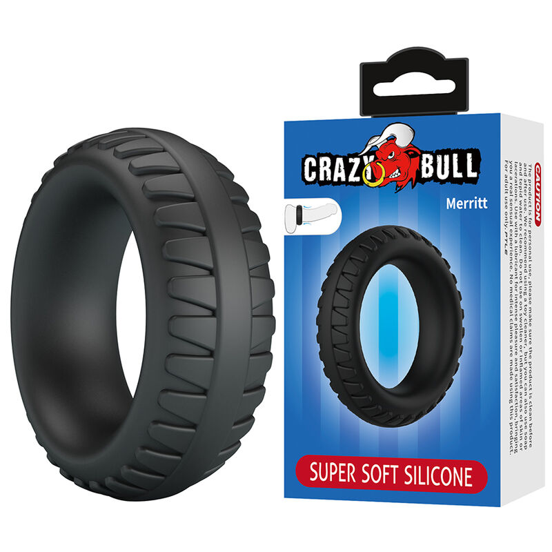 Crazy Bull Merritt Textured Silicone Cock Ring - 2