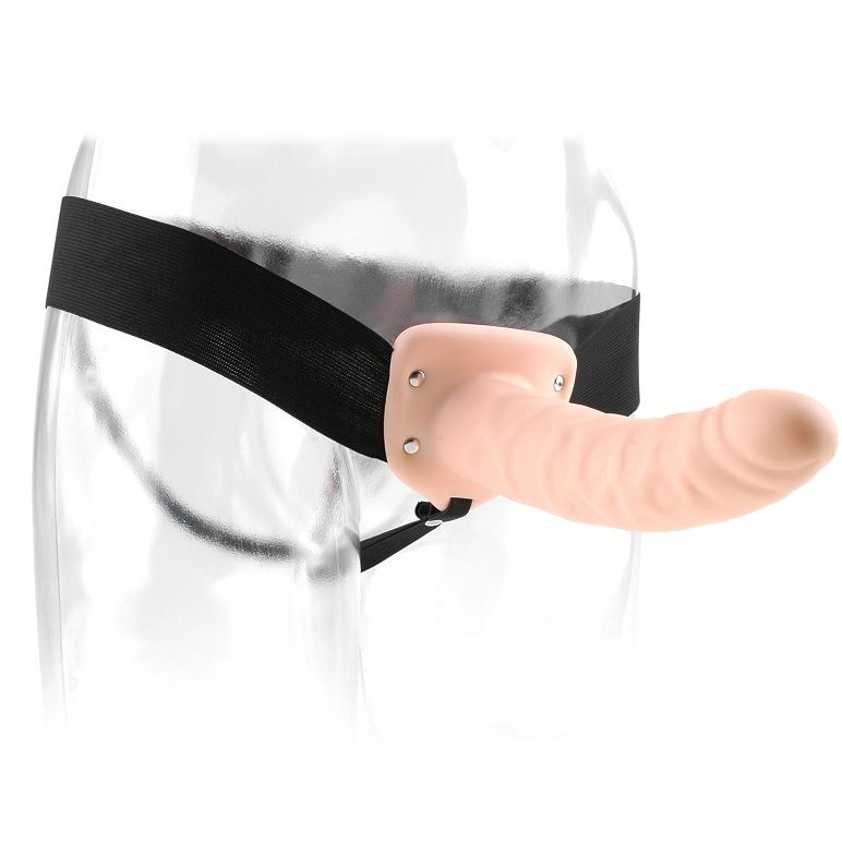 Fetish Fantasy 19 Cm Hollow Strap On Natural - 5
