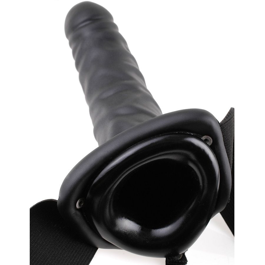 Fetish Fantasy 19 CM Vibrating Hollow Strap On - 4