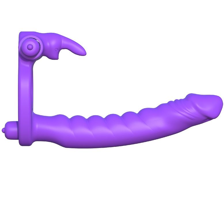 Fantasy C Ringz Silicone Double Vibrator Rabbit - 4