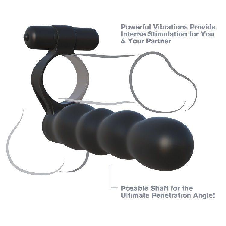 Fantasy C Ringz Posable Double Penetrator - 2