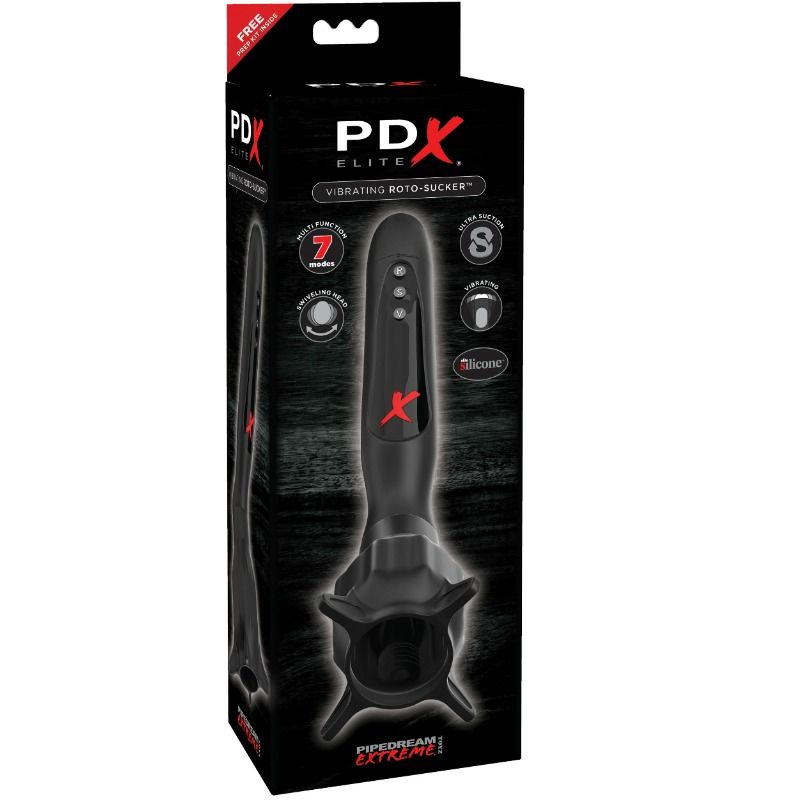 Pdx Elite Vibrating Stimulatos With Roto Sucker Suction - 2