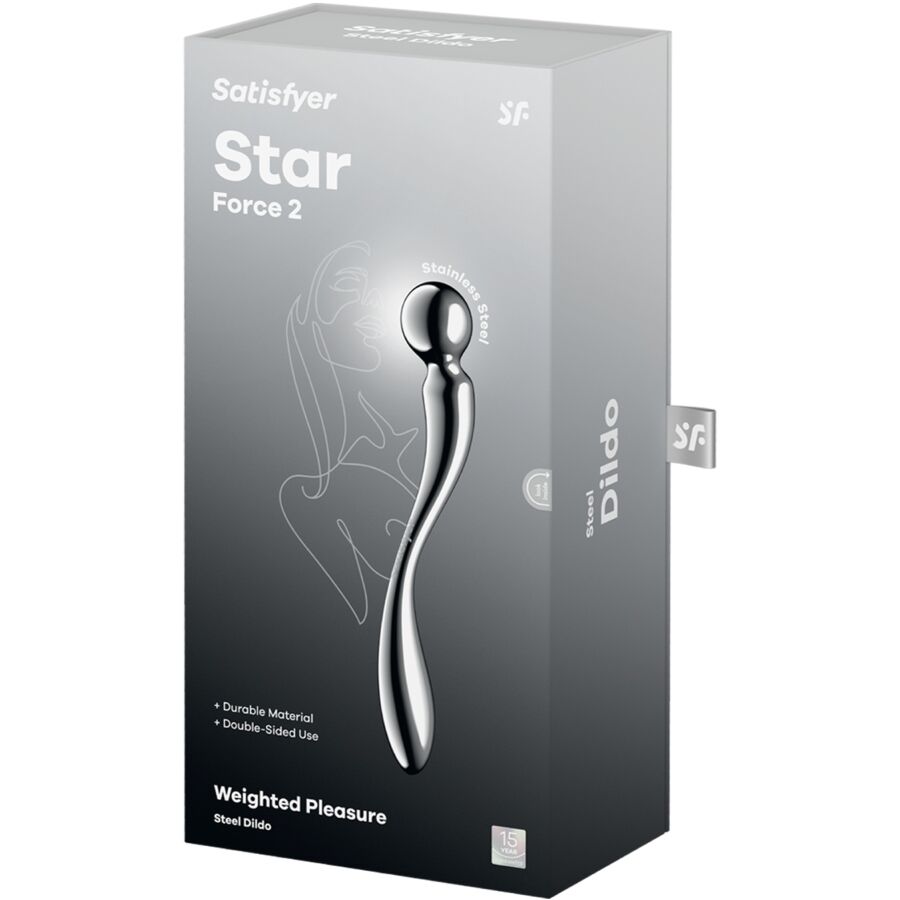 Satisfyer Dildo Star Force 2 Stainless Steel Double Ended Dildo - 5