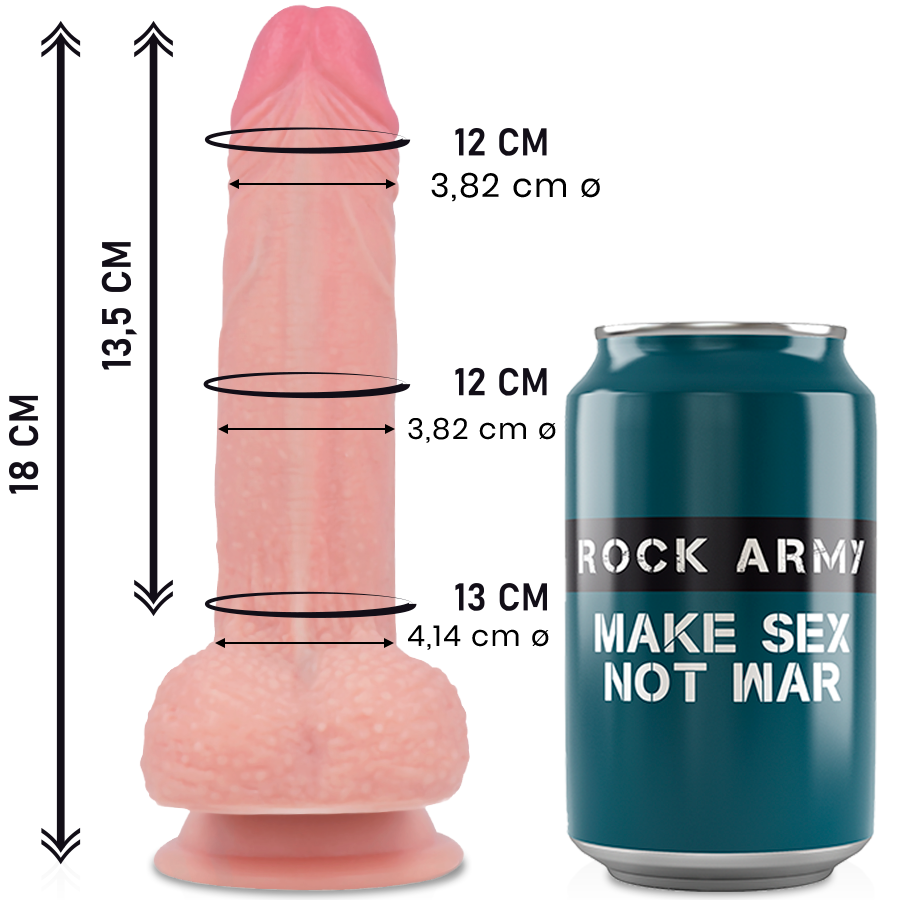 Army Rockarmy Liquid Silicone Premium Mustang Realistic 18 CM O 4 14 CM