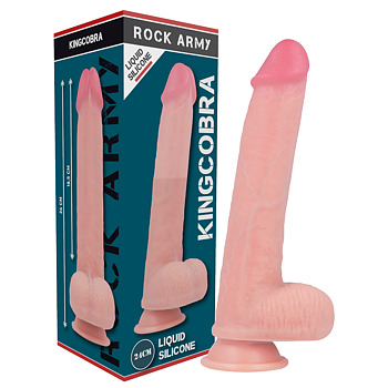 Army Rockarmy Liquid Silicone Premium Kingcobra Realistic 24 CM O 4 77 CM