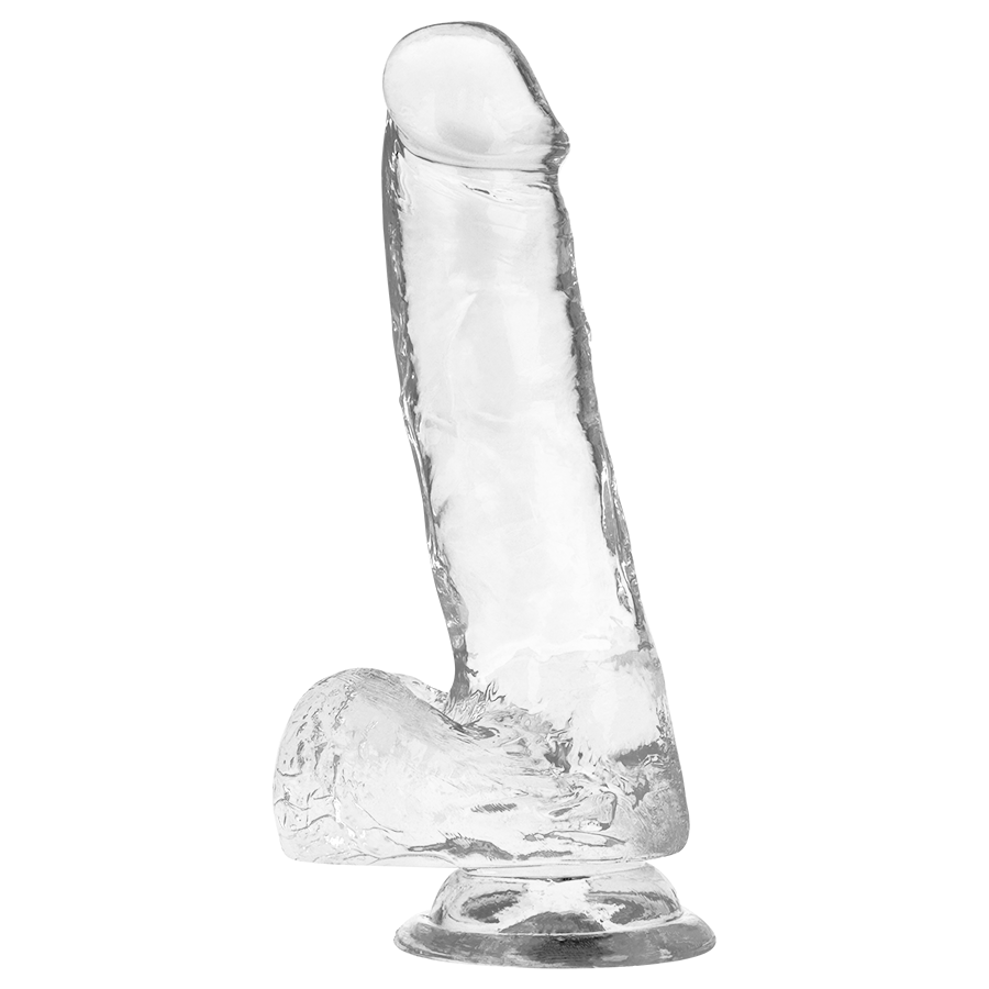 X Ray Clear Cock With Balls 18 5 CM O 3 8 CM - 5