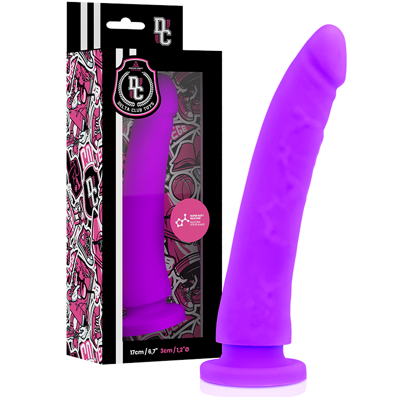 Deltaclub Club Toys Lilac Dildo Medical Silicone 17 Cm O 3 Cm - 2
