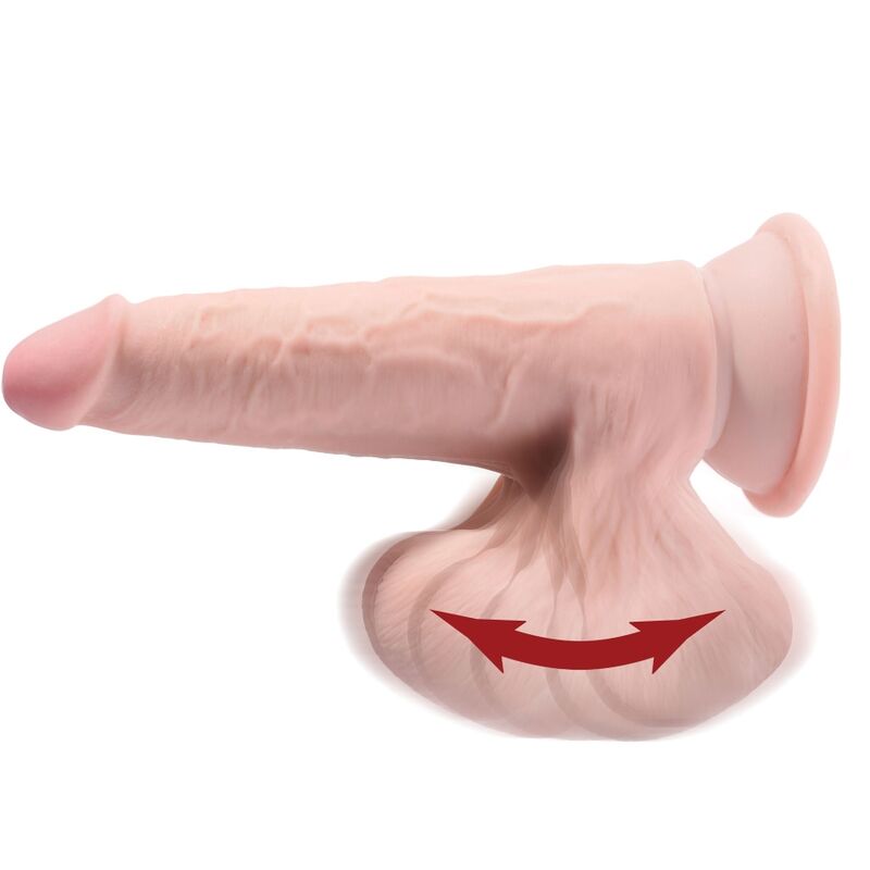 King Cock Plus 3D Dildo Swinging Balls 15 2 Cm Light Skin - 4