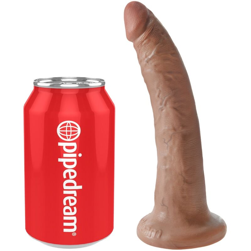 King Cock Realistic Penis 17 5 CM Caramel - 4