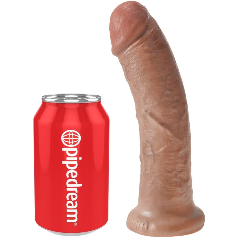 King Cock Realistic Penis 19 5 CM Caramel - 5