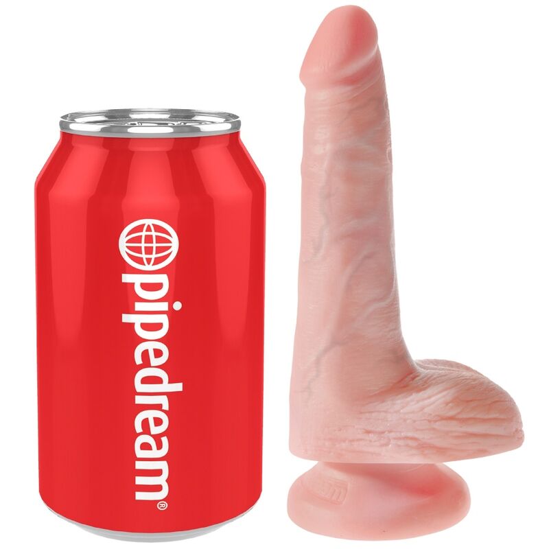 King Cock Realistic Penis With Balls 13 5 CM Light - 5