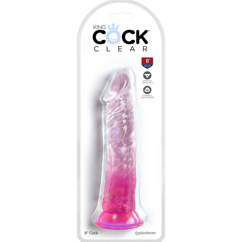 King Cock Clear Realistic Penis 19 7 CM - 2