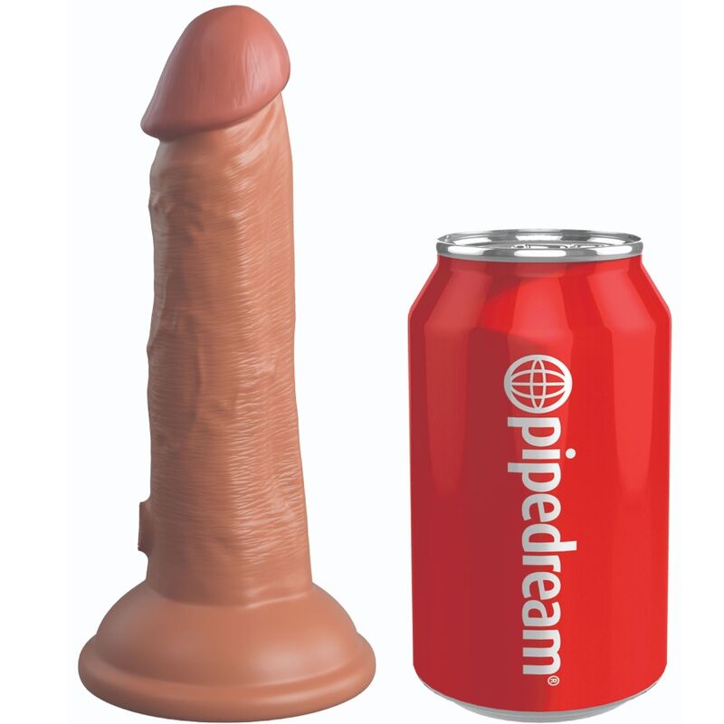 King Cock Elite Realistic Dildo Vibrating Silicone 15 2 CM Caramel