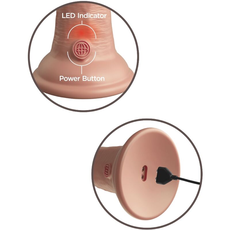 King Cock Elite Realistic Dildo Vibrating Silicone 15 2 CM - 5