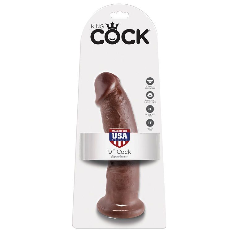 King Cock 9 Dildo Brown 22 9 Cm - 2
