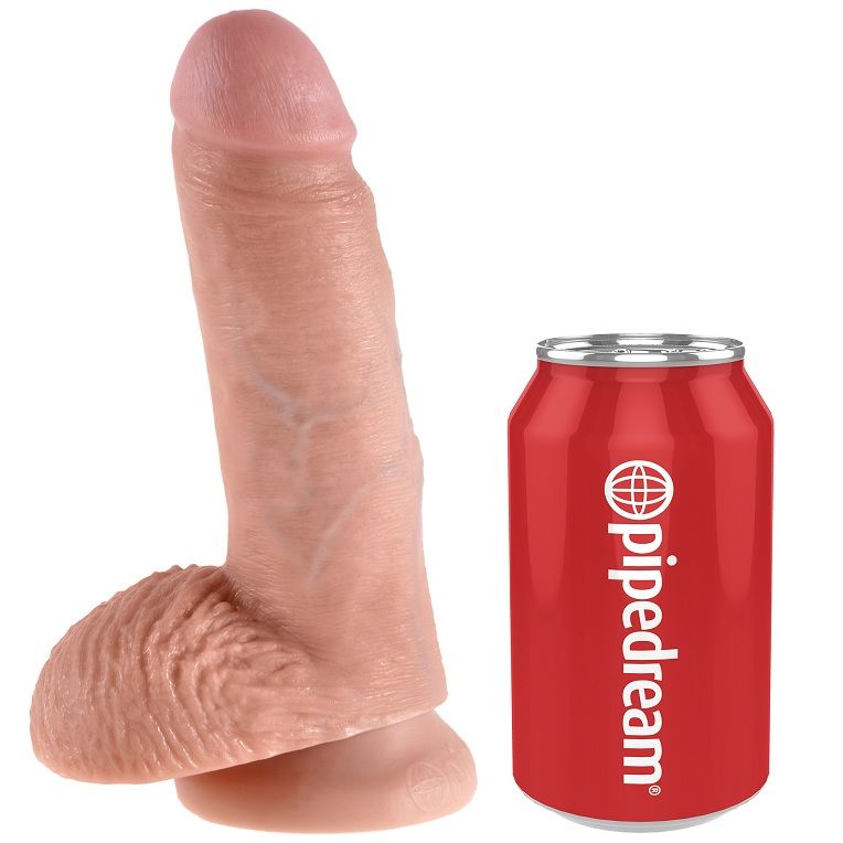 King Cock 7 Dildo With Balls 17 8 CM - 4