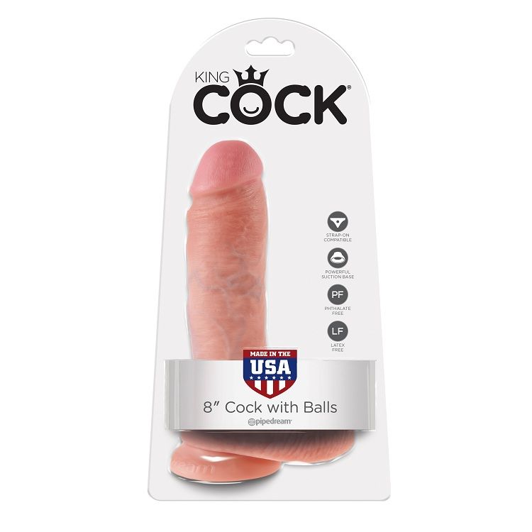 King Cock 8 Dildo With Balls 20 3 CM - 2