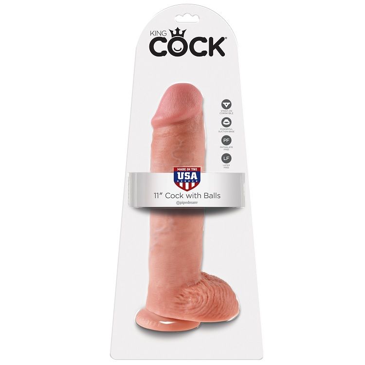 King Cock 11 Dildo With Balls 28 CM - 2