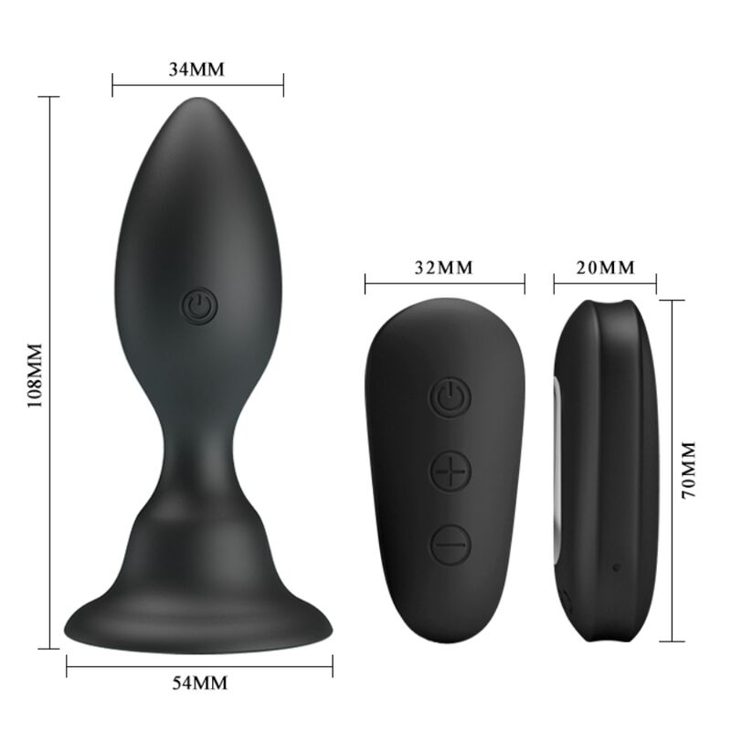 Mr Play Anal Plug With Vibration Remote Control - 5