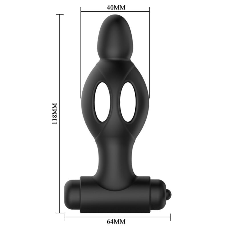Mr Play Silicone Anal Plug With Vibration - 5