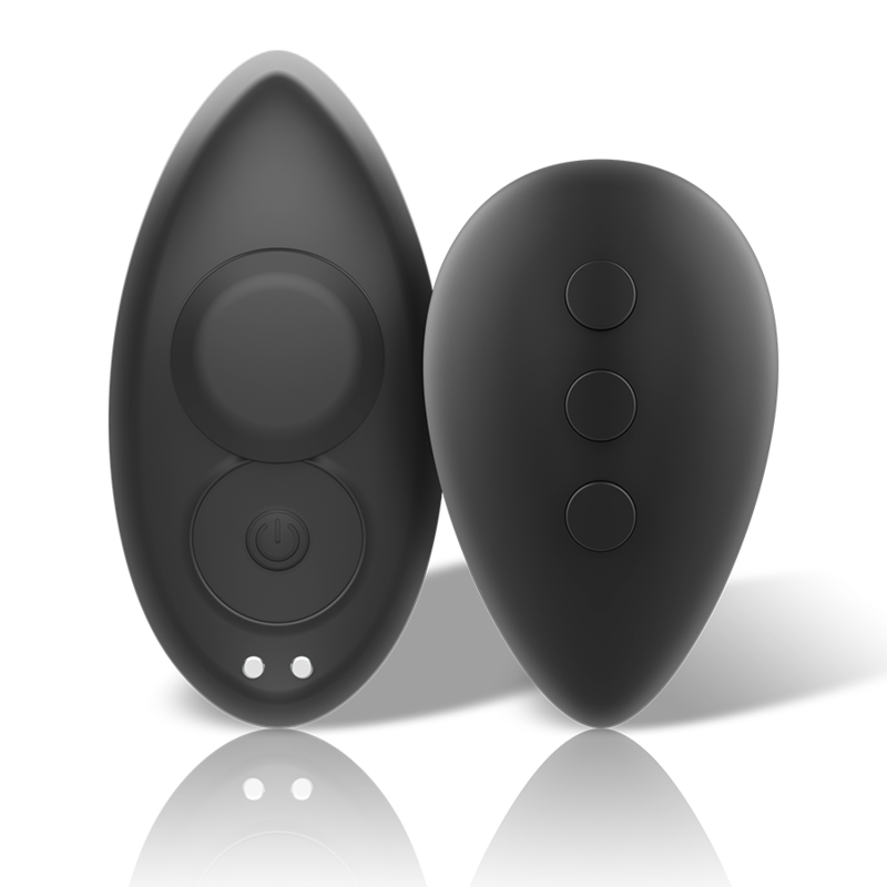 Black Silver Preston Rechargeable Silicone Vibrator Pantie