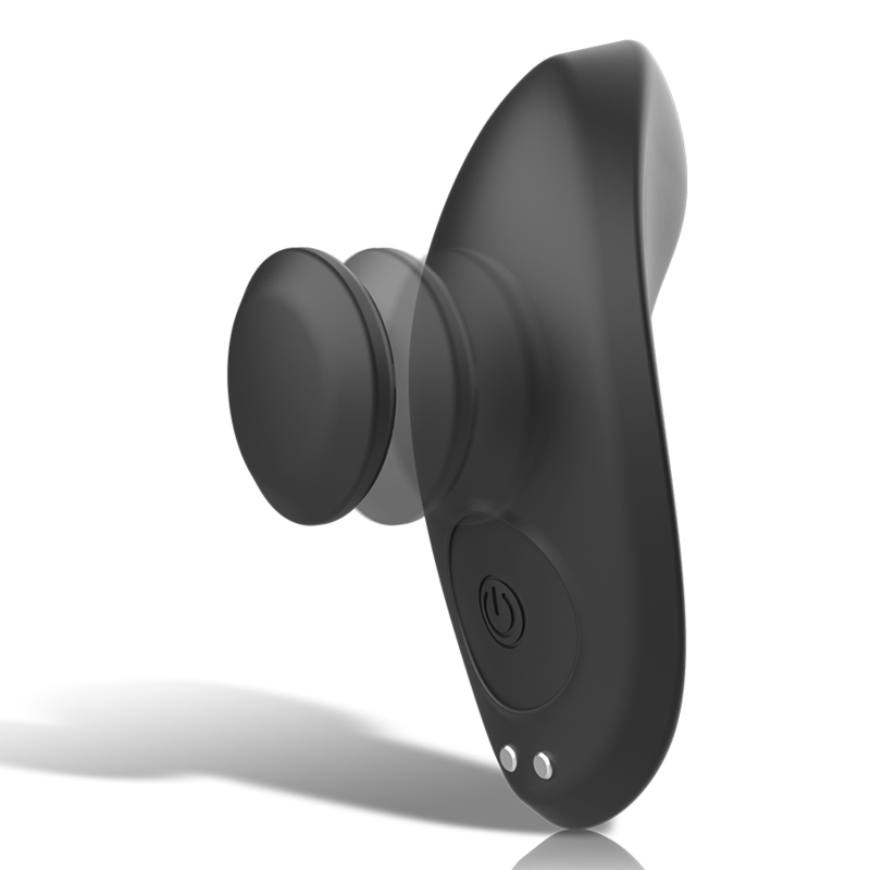 Black Silver Preston Rechargeable Silicone Vibrator Pantie - 4