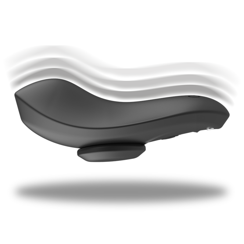 Black Silver Preston Rechargeable Silicone Vibrator Pantie - 5