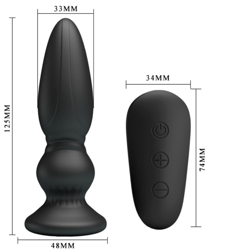 Mr Play Powerful Vibrator Remote Control Anal Plug - 5