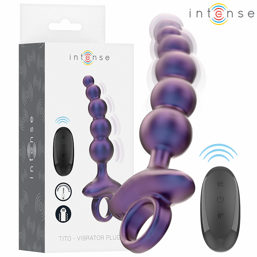 Intense Anal Toys Tito Vibrating Anal Plug Remote Control