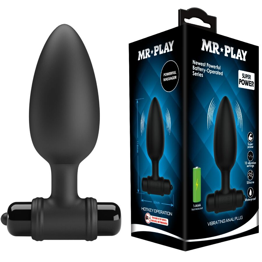 Mr Play Super Power Anal Plug With Vibration - 2
