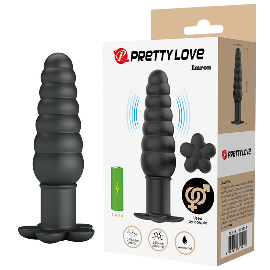 Anal Toys Pretty Love Imron Vibrating Anal Plug - 3