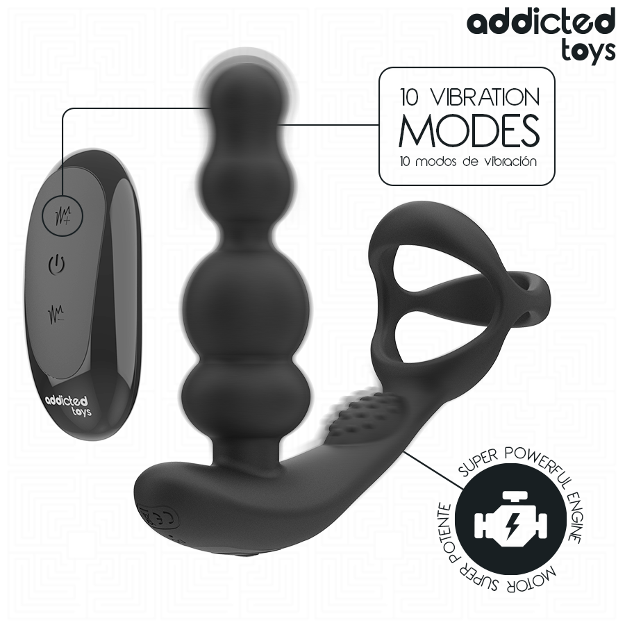 Addicted Toys Rotating Prostate Massager Remote Control - 4