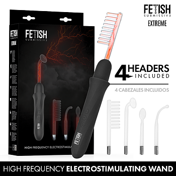 Fetish Submissive Extreme High Frequency Electrostimulation Wand